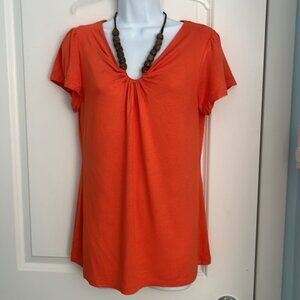 Design History Vibrant Orange Blouse